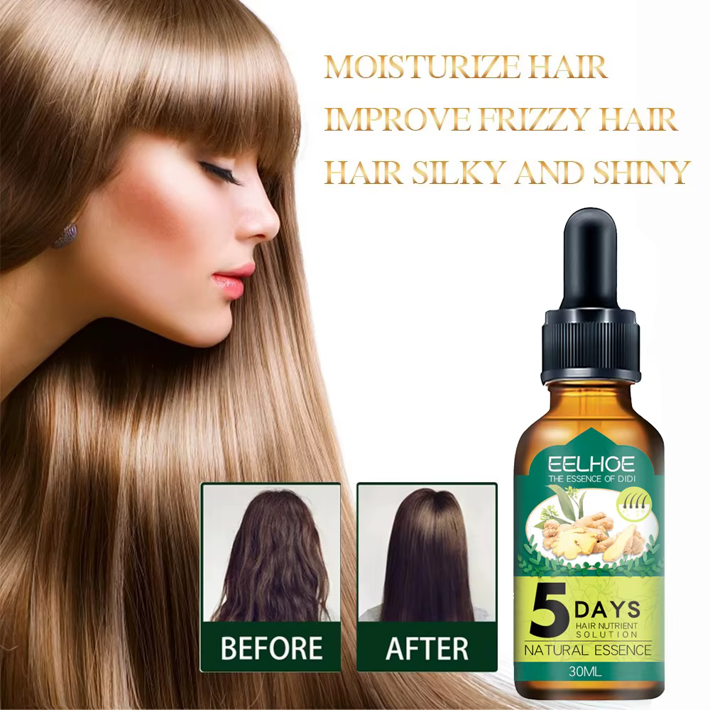 Huile essentielle de cheveux à croissance rapide et efficace