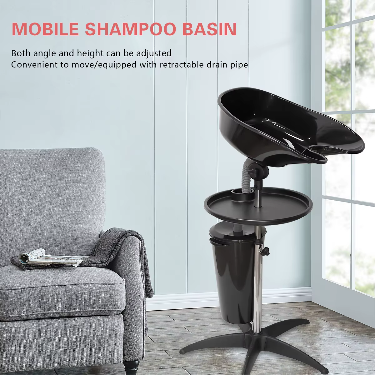 Ensemble de bols de shampoing mobiles portables