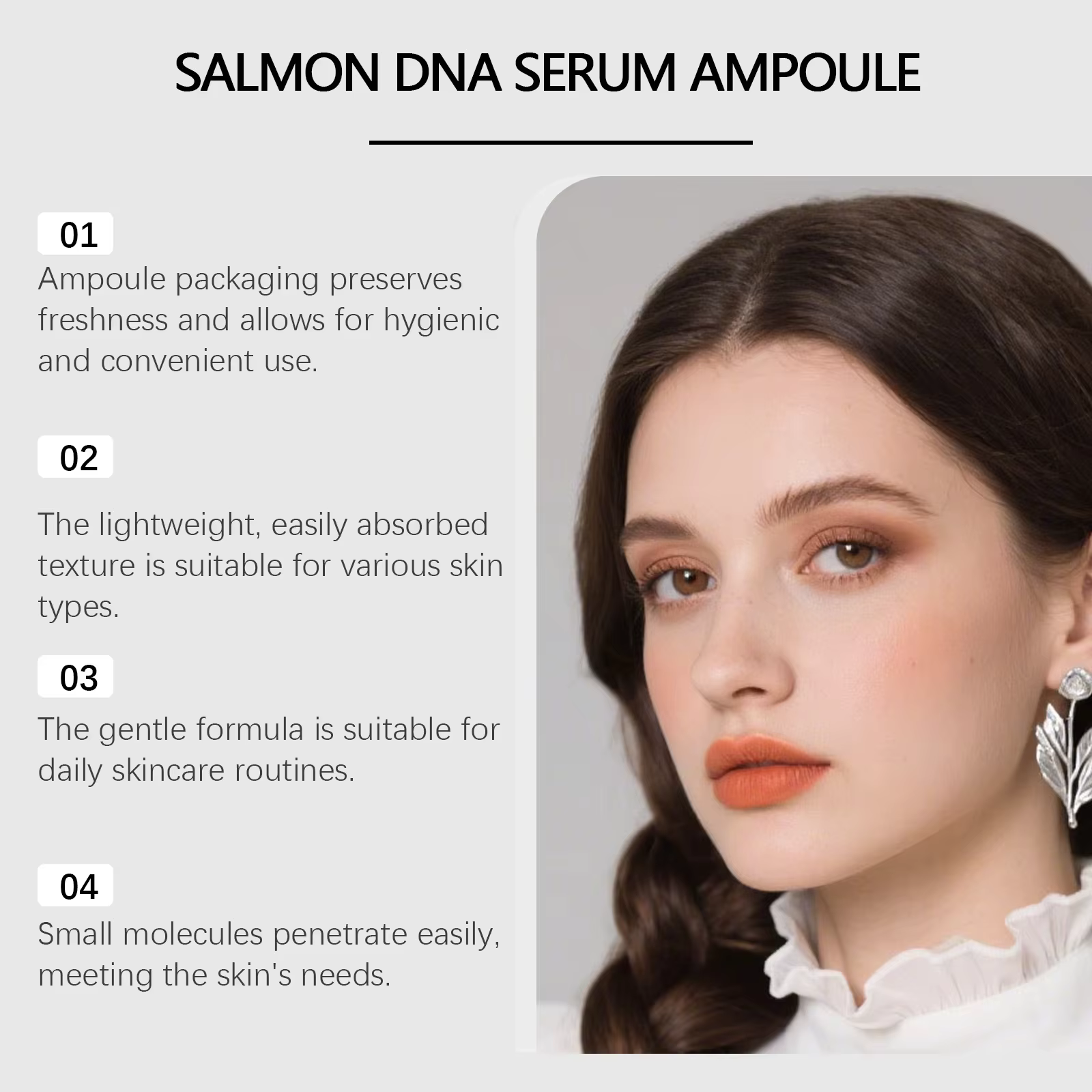 Ampoule revitalisante au peptide de soie