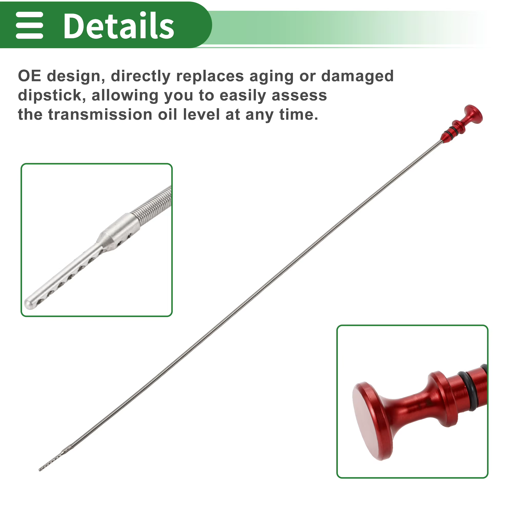 X Autohaux jauge d'huile moteur de voiture réservoirs de carburant niveau d'huile Dip Stick pour Mini Cooper S 1.6L L4 suralimenté R52 R53 R56 2002-2008
