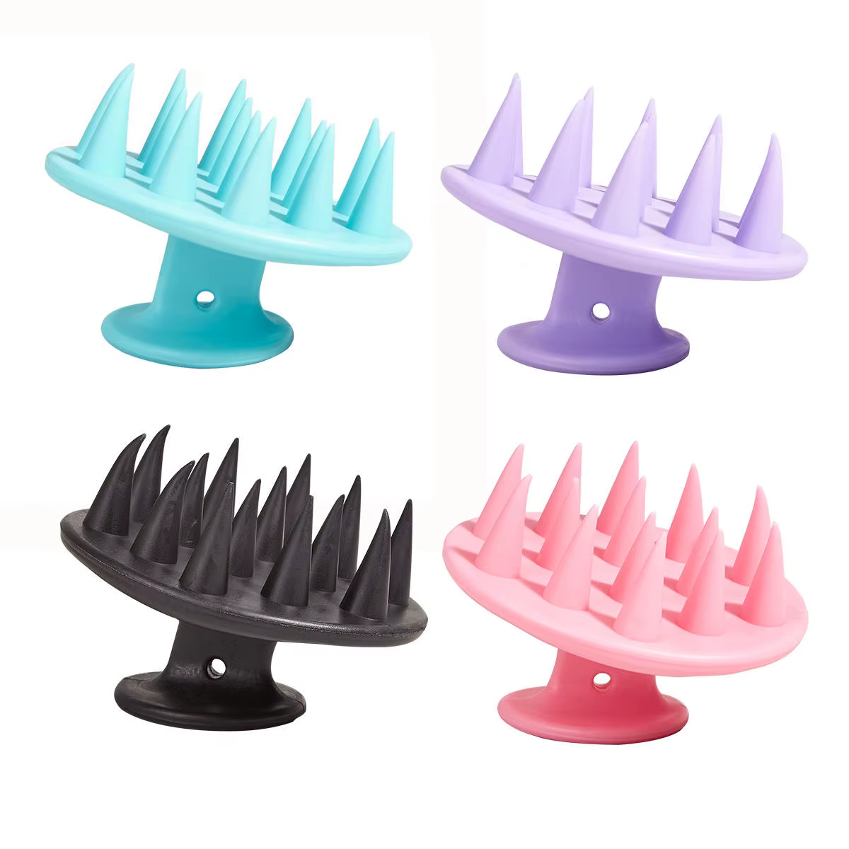 Brosse de Massage du cuir chevelu en Silicone