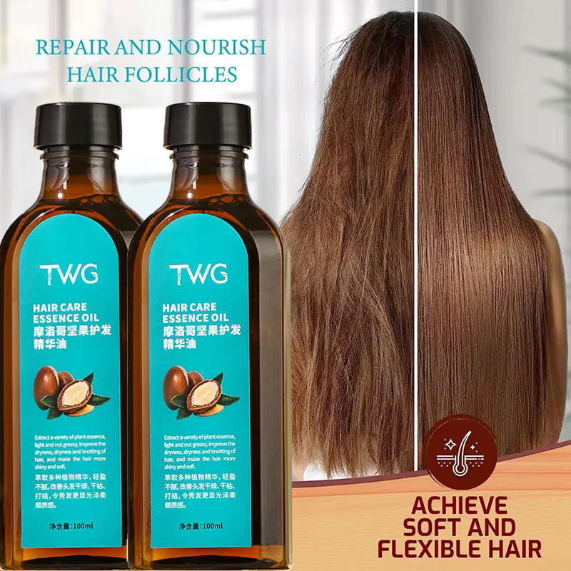 Soins capillaires, huile d'argan