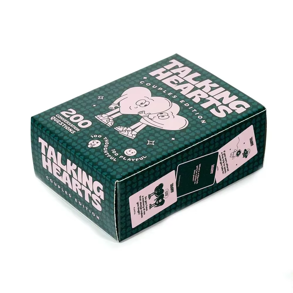 Jeu de cartes Taklig Hearts, jeux de société romantiques pour couples, jeux de cartes interactifs, cartes de conversation Talking Hearts, Saint-Valentin