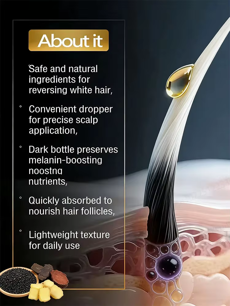 Les racines des cheveux sont entièrement nourries
