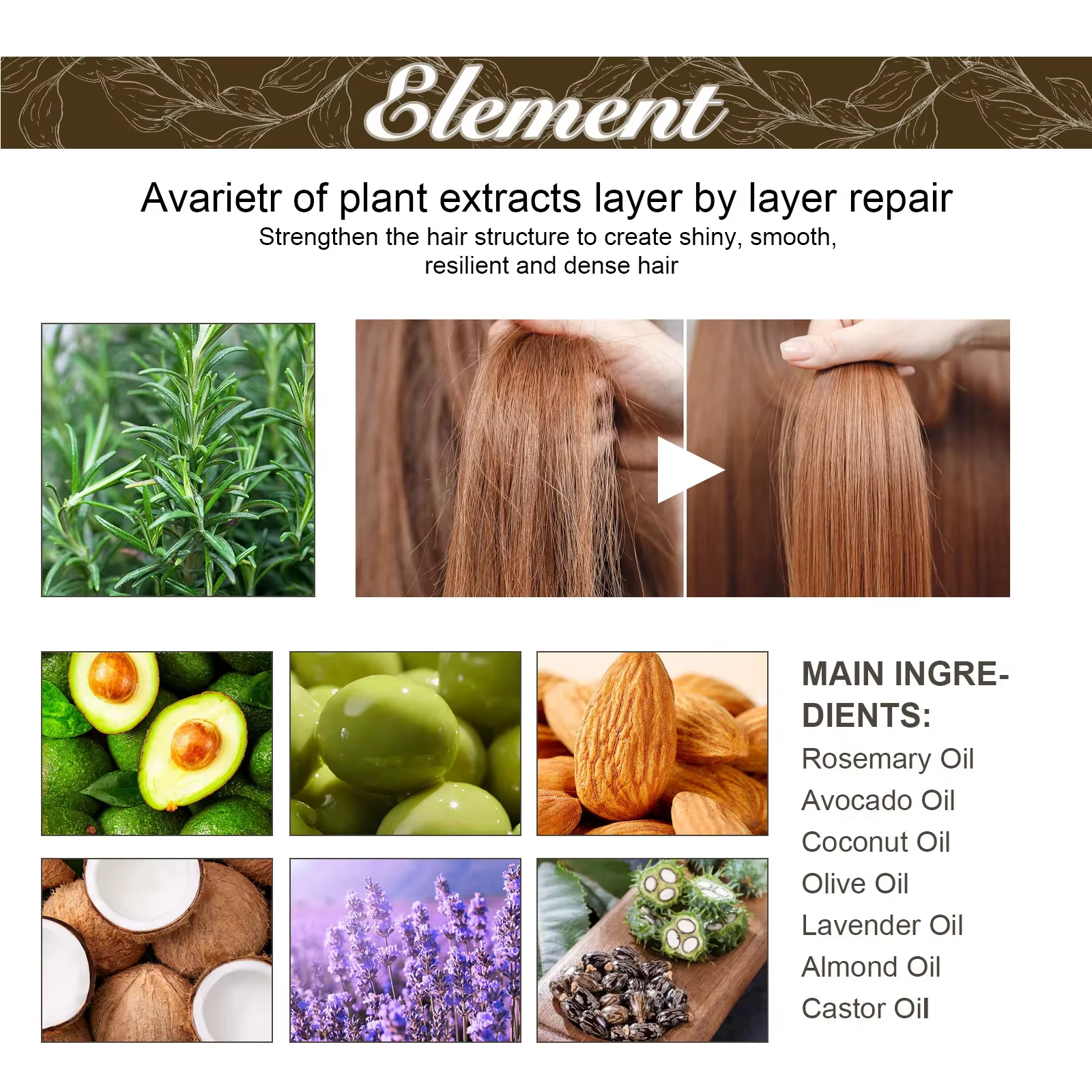 Produits pour la croissance des cheveux