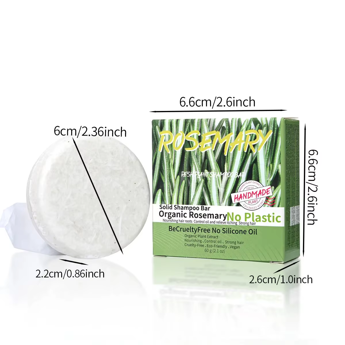 Savon shampoing au romarin parfumé naturel 60g
