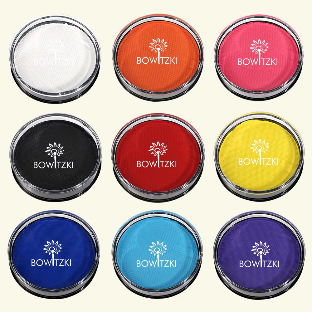 Bowitzki 18g Peinture faciale professionnelle à base d'eau, maquillage sûr pour adultes, couleur unique