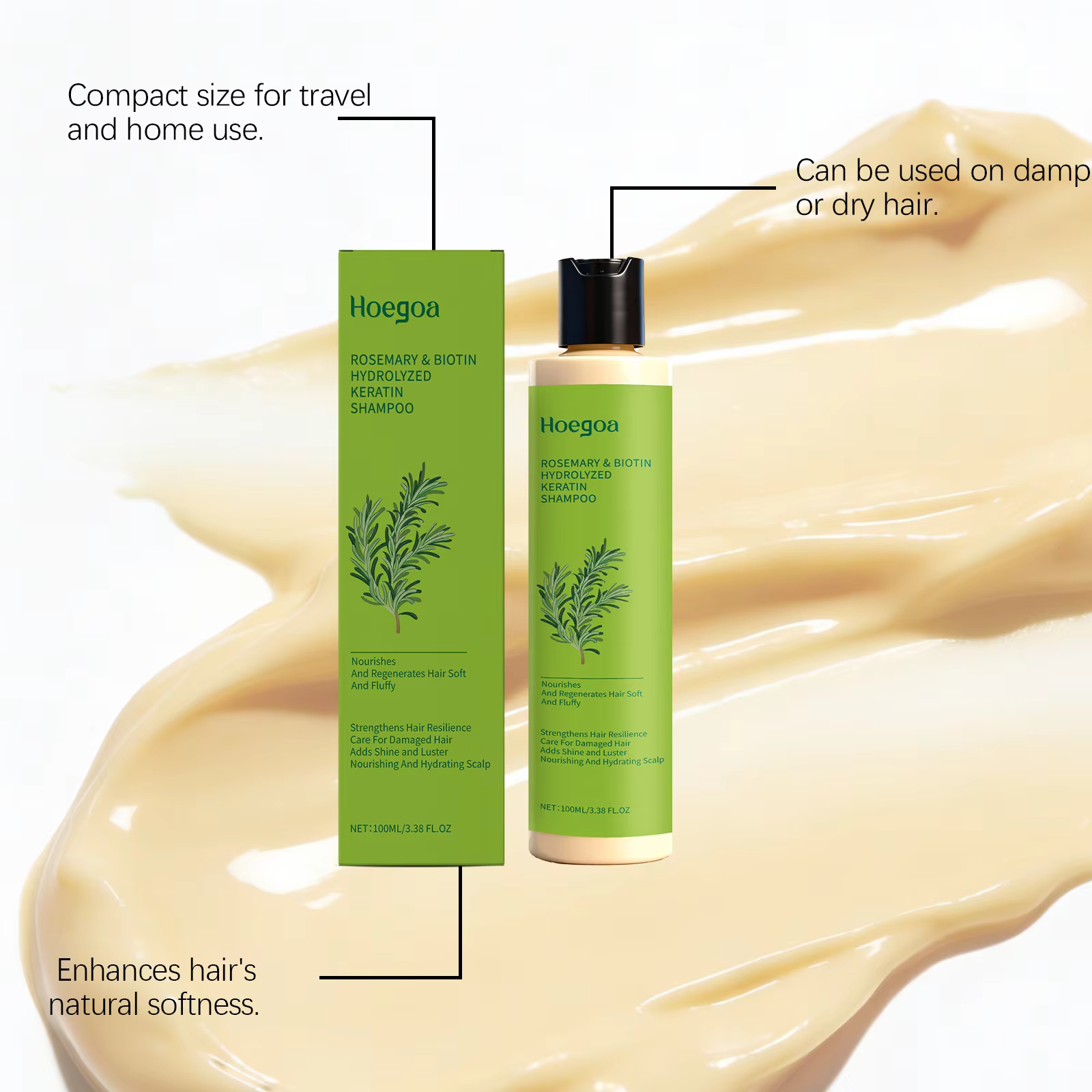 Shampoo au romarin pour le contrôle du sébum