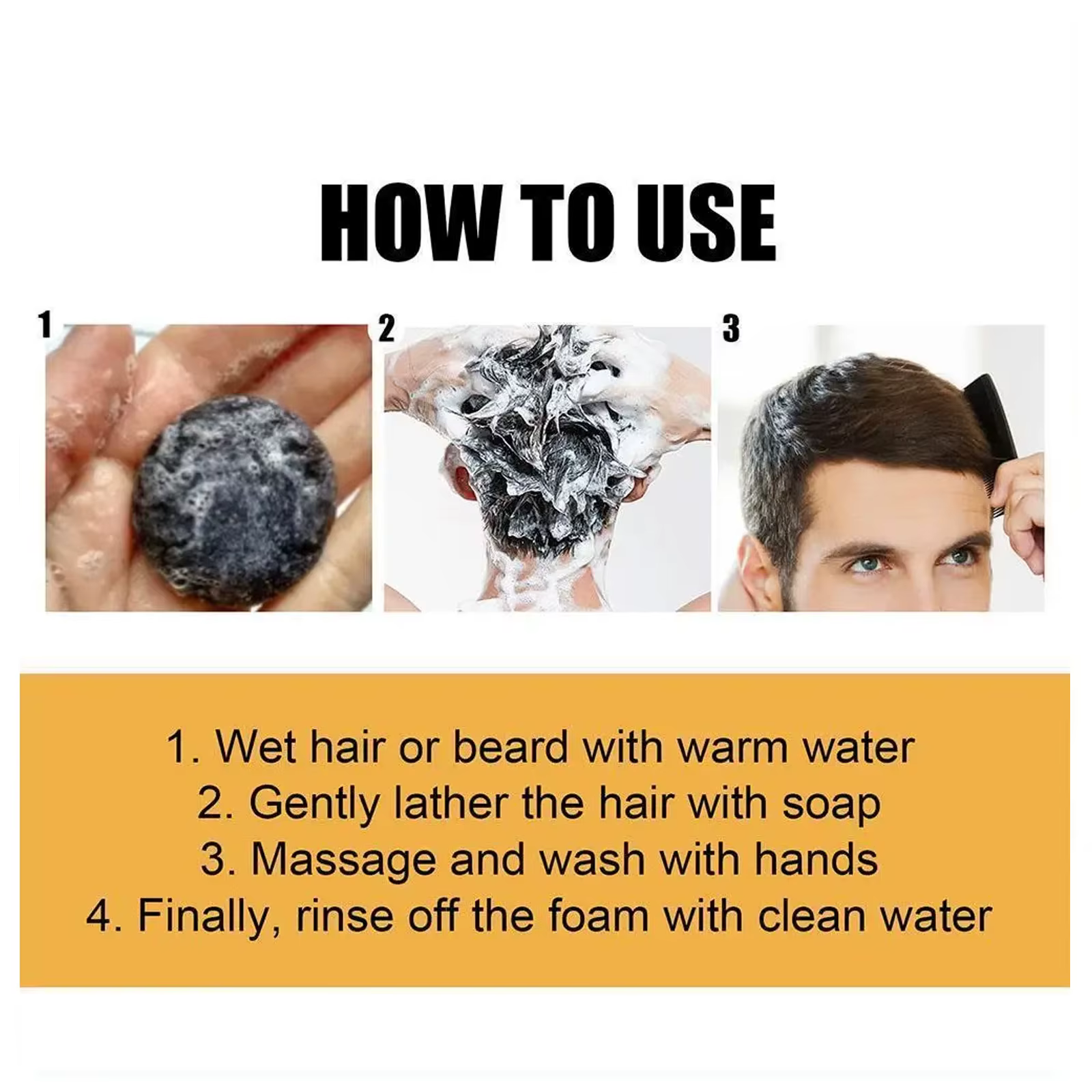 Shampoing au charbon de bambou
