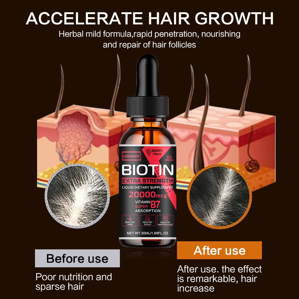 Biotin-Sérum de croissance des cheveux