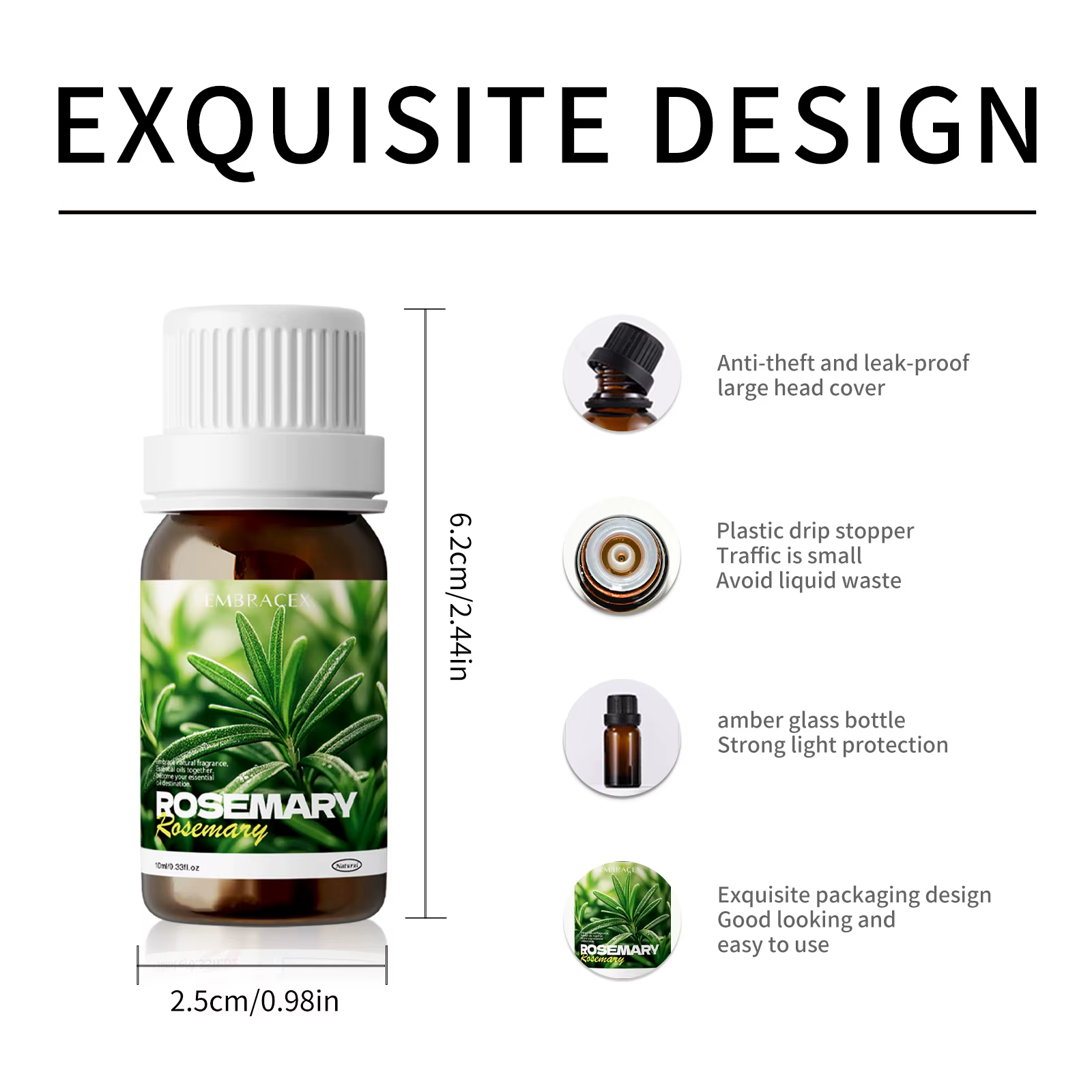 Huiles essentielles de romarin 100% naturelles pures