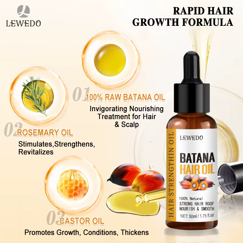 Sérum d'huile de Batana pour la croissance des cheveux
