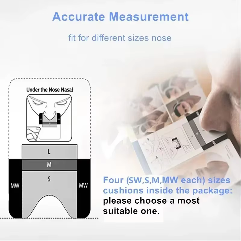Masque nasal pour Philips Dreamwear Masque nasal avec couvre-chef original et quatre coussins S/SW/M/MW pour le sommeil à la maison, le ronflement et l'apnée