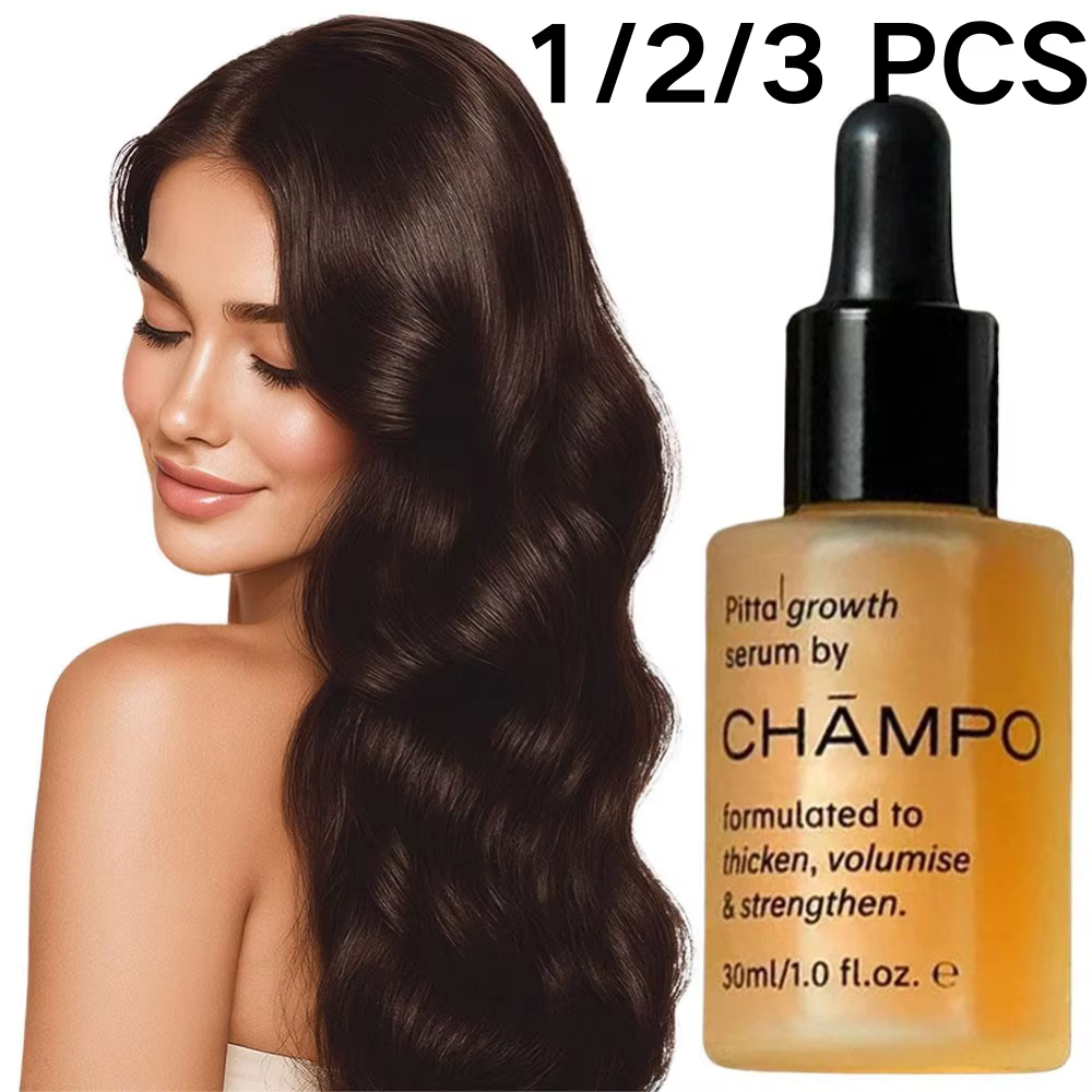 CHAMPO Pitta Growth Serum 1/2/3 PCS Essence Anti-Chute de Cheveux pour Épaissir et Nourrir