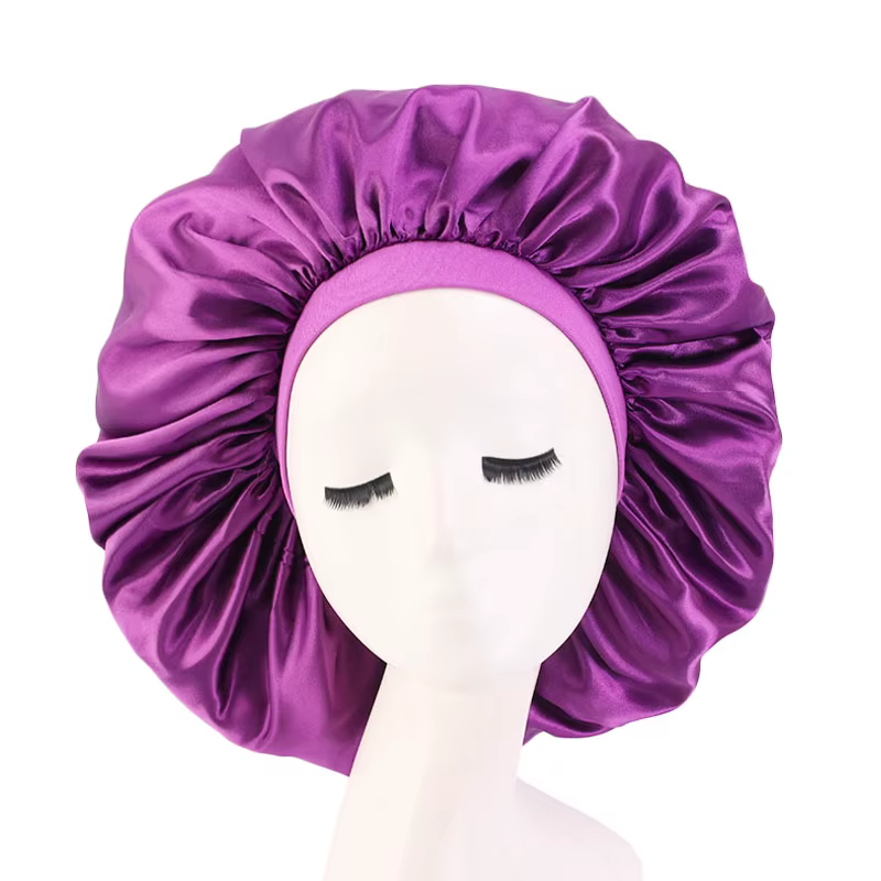 Bonnet de nuit en Satin Extra Large pour femmes