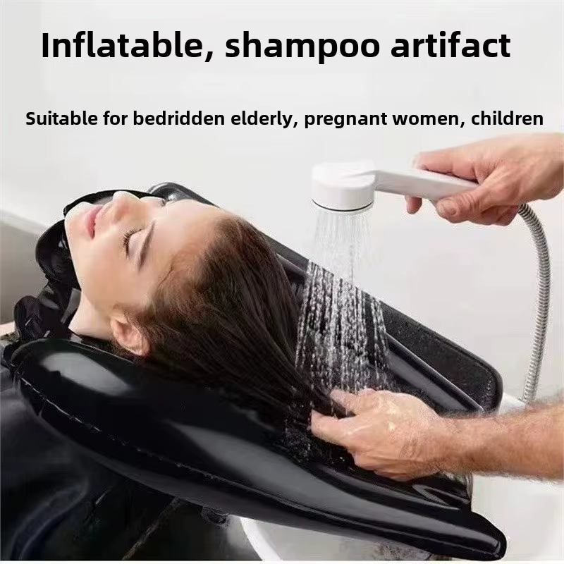 Oreiller gonflable de shampoing pour adultes et enfants