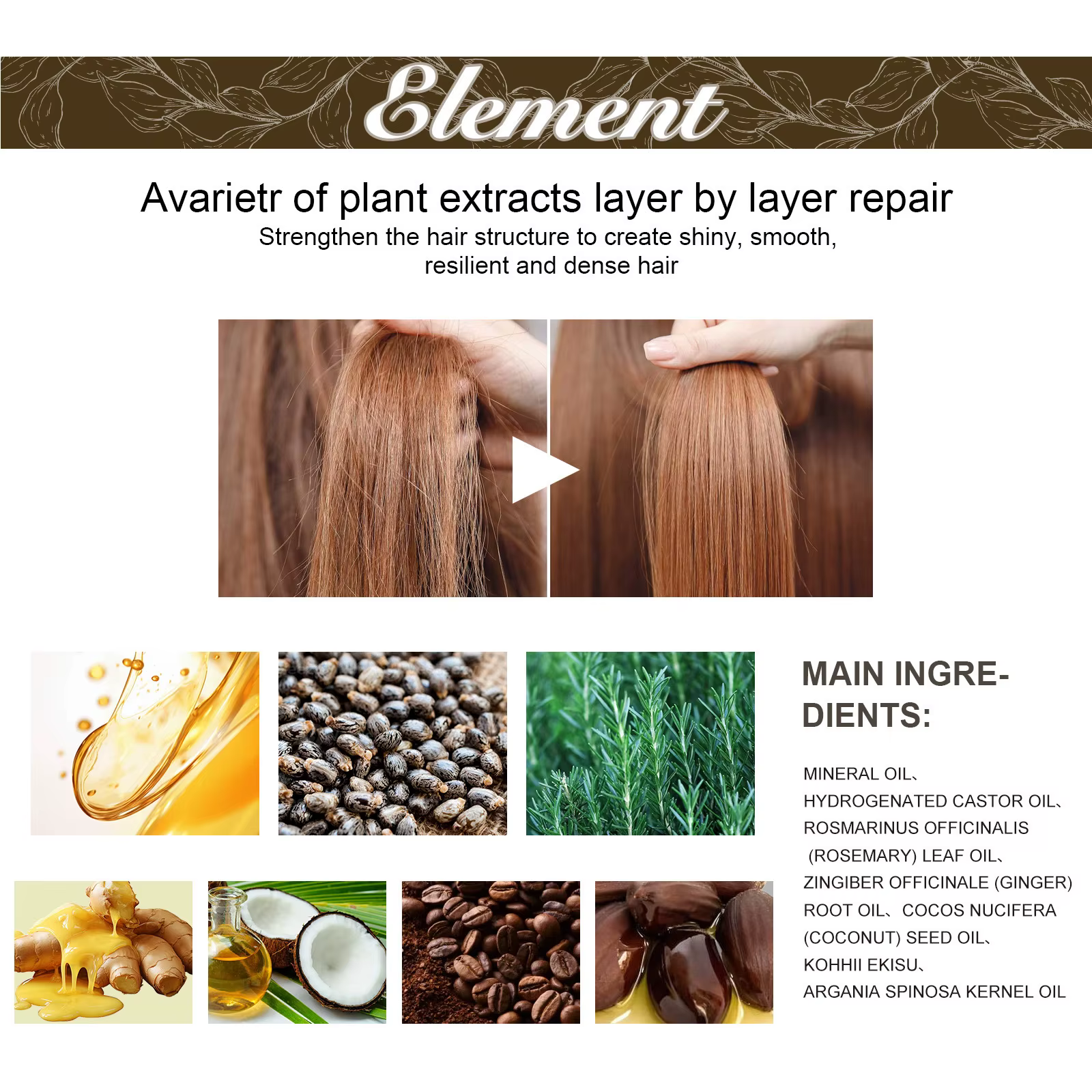 Huile essentielle de romarin Dense pour cheveux