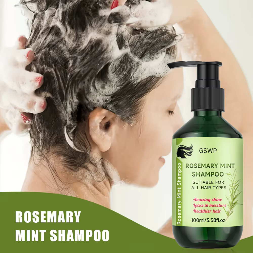 Ensemble Shampooing et Après-Shampooing Fortifiant GSWP à la Menthe et au Romarin