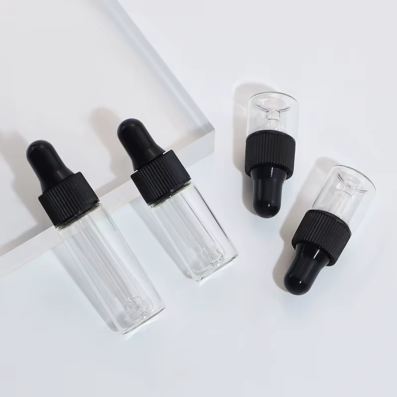 Petit flacon compte-gouttes Transparent de 1ml