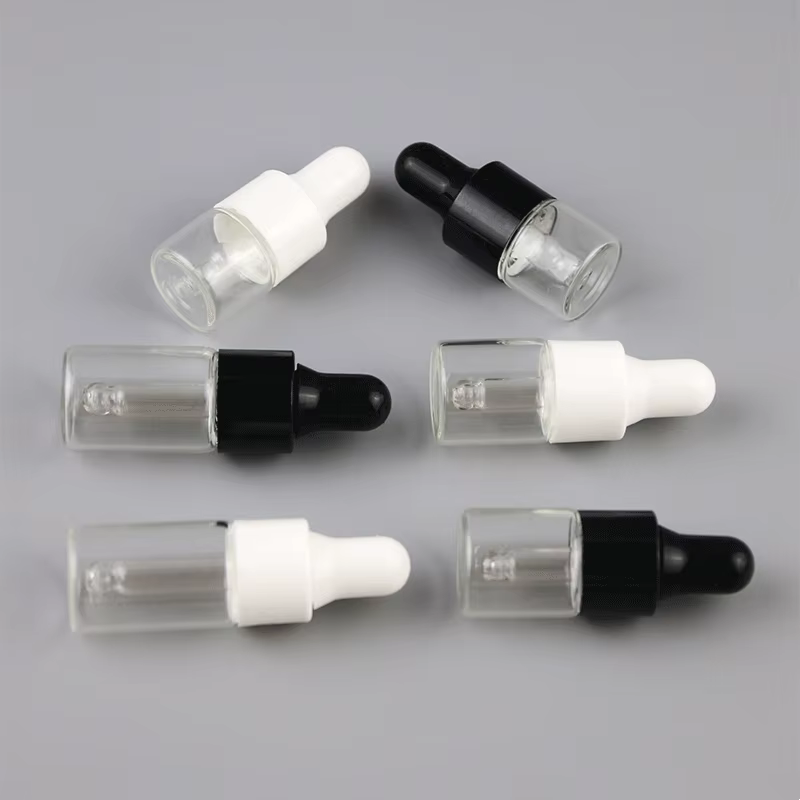 Petit flacon compte-gouttes Transparent de 1ml