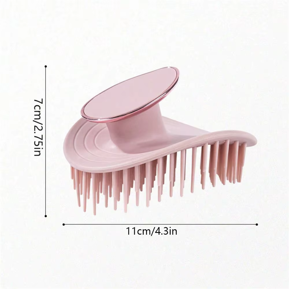Brosse à shampoing en Silicone pour Massage du cuir chevelu, 1 pièce, essentiel pour le lavage des cheveux à la maison, pour un nettoyage en profondeur et un Massage relaxant du cuir chevelu