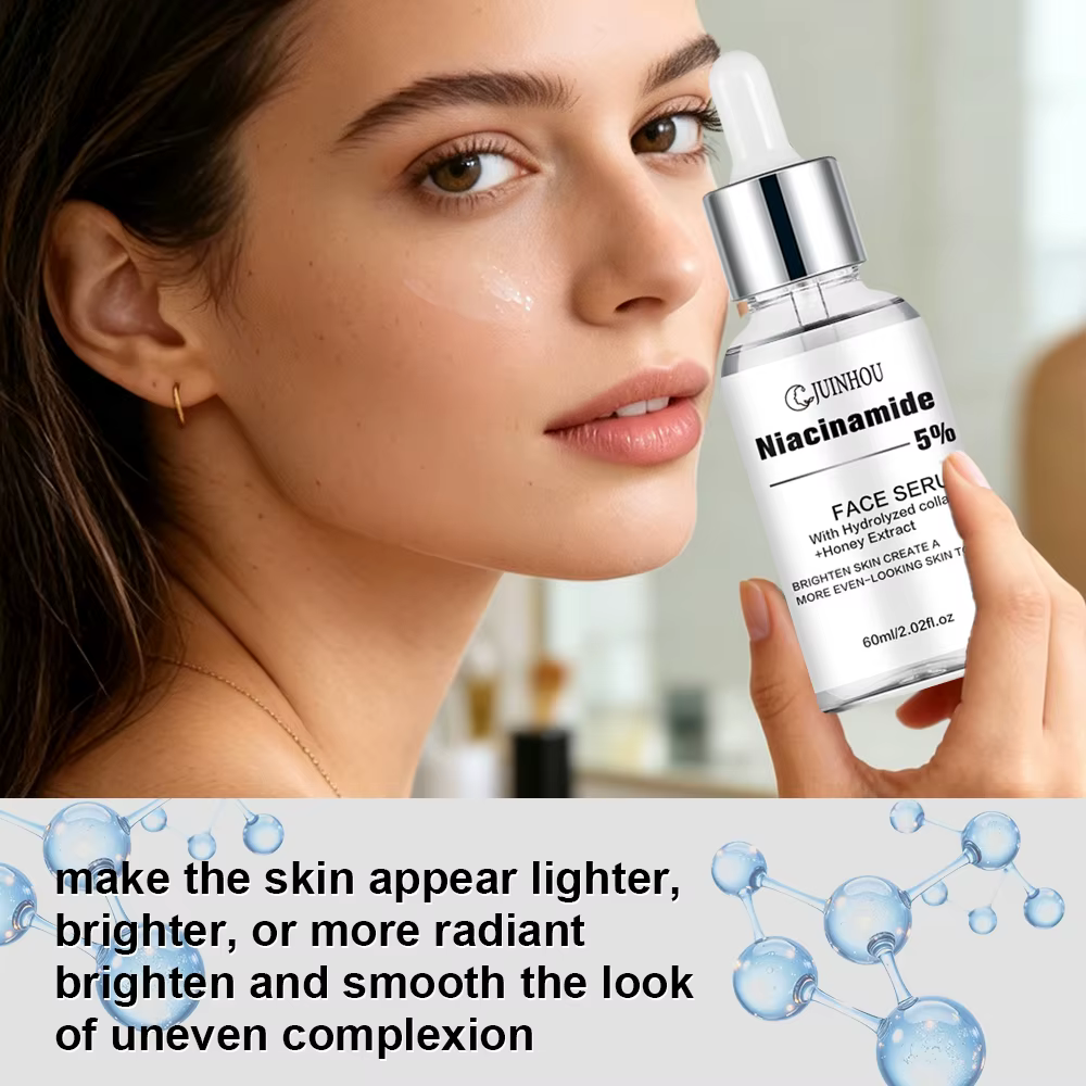 JUINHOU Lot de 2 sérums à l'acide salicylique et à la niacinamide pour éclaircir la peau, contient 5% de nicotinamide et 2% d'acide salicylique, convient à tous