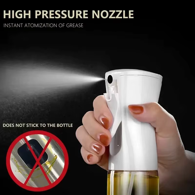Pulvérisateur d'huile pour cuisine, bouteille atomiseur d'huile comestible, accessoires de cuisine, réservoir d'huile atomisée pour friteuse à air chaud