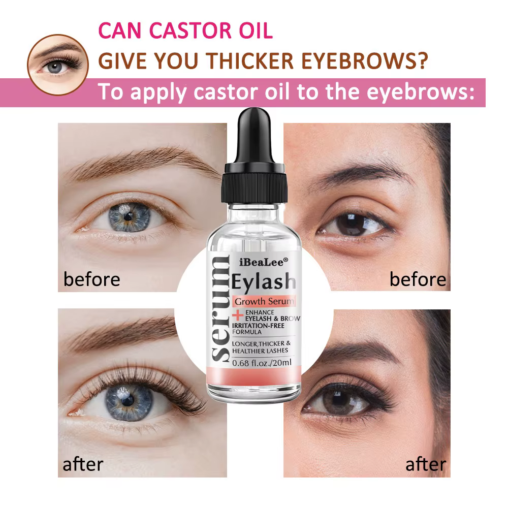 Sérum fortifiant pour cils iBeaLee 7 Days Miracle, croissance rapide, allongement, bouclage naturel et boost de volume pour cils et sourcils
