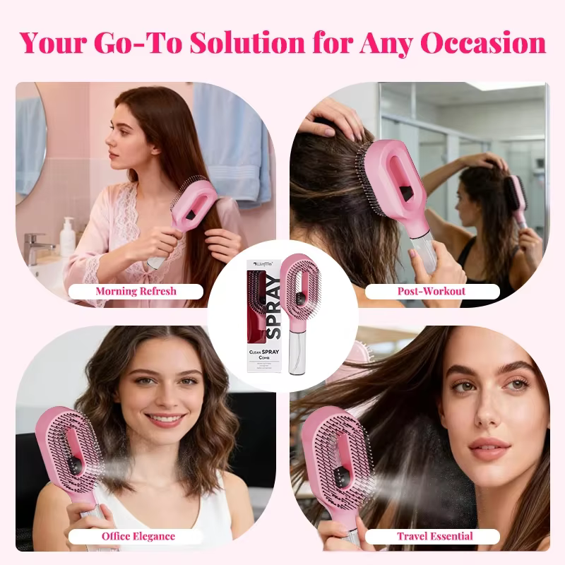 Brosse démêlante avec vaporisateur