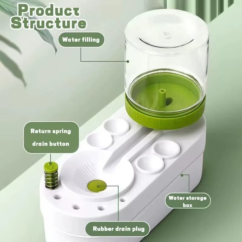 Nettoyant pour pinceaux, outil d'art, gouttelettes d'eau avec système de circulation d'eau pour pinceaux aquarelle (utilisé par les étudiants et les artistes)