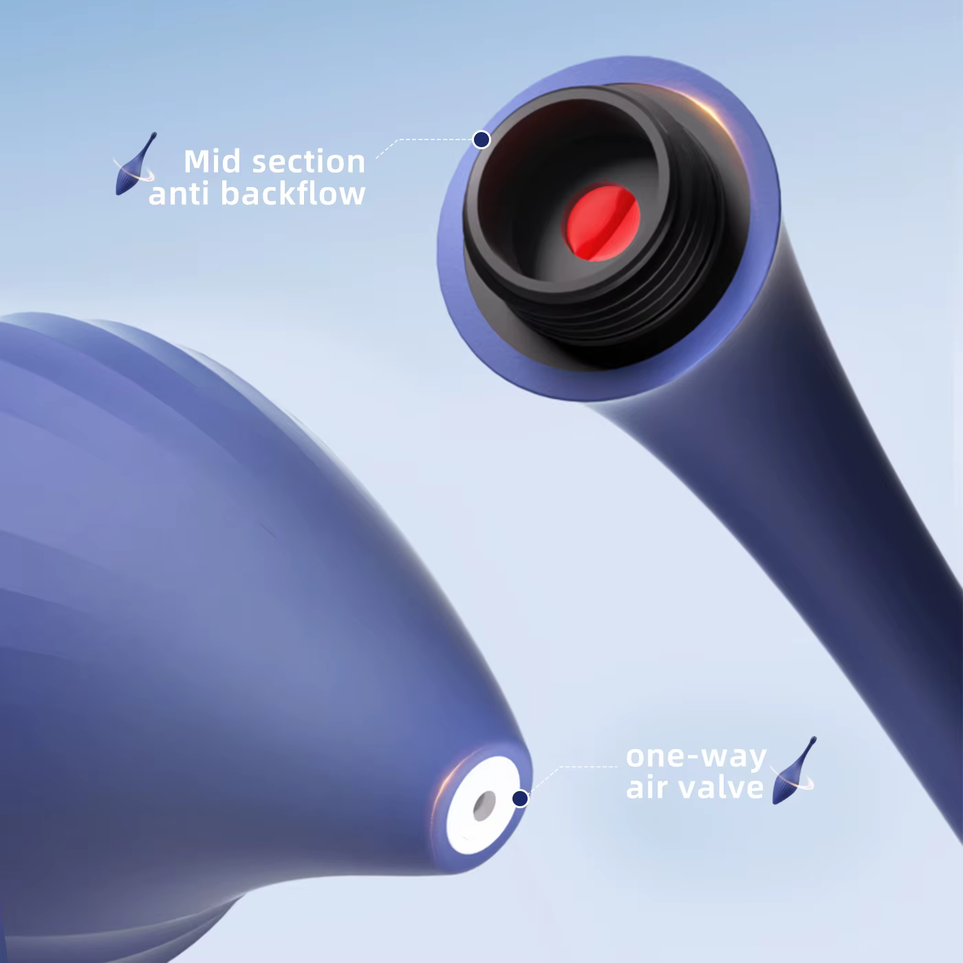 Accessoires de Bidet pour Hygiène Intime : Nettoyeur Portable, Douche, Seringue pour Lavement Rectal, Enema, Nettoyage du Côlon