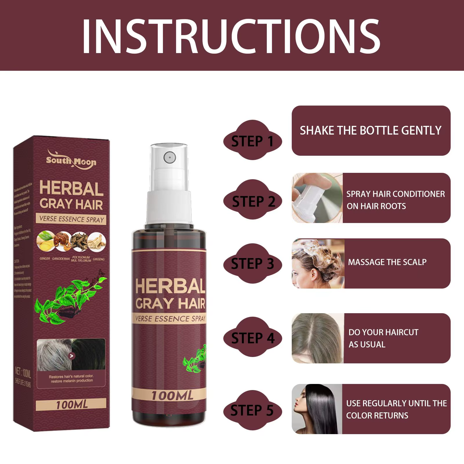 Sérum de traitement des cheveux