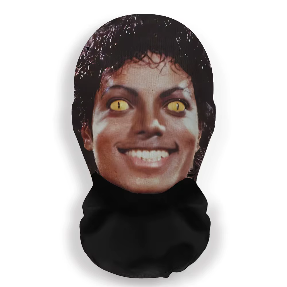 Masque complet style Anime Michael Jackson, unisexe, anti-poussière, écharpe de cyclisme, couvre-chef pour Halloween, Cosplay, jeu de rôle, accessoires de fête