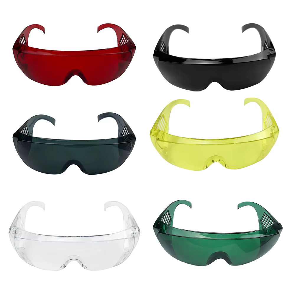Lunettes de protection dentaire pour les yeux, 1 pièce, lunettes de blanchiment des dents pour bouclier anti-poussière, lunettes pour dentiste et Patient