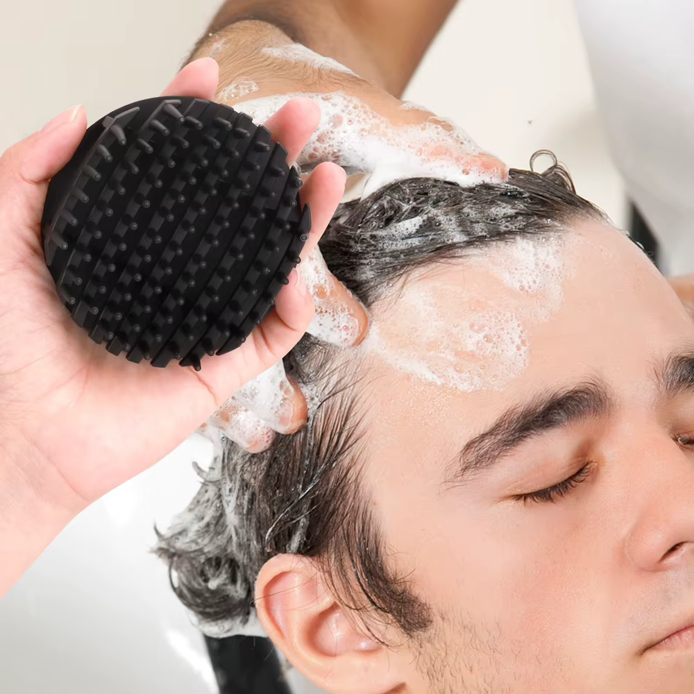 Peigne de massage pour cheveux en silicone