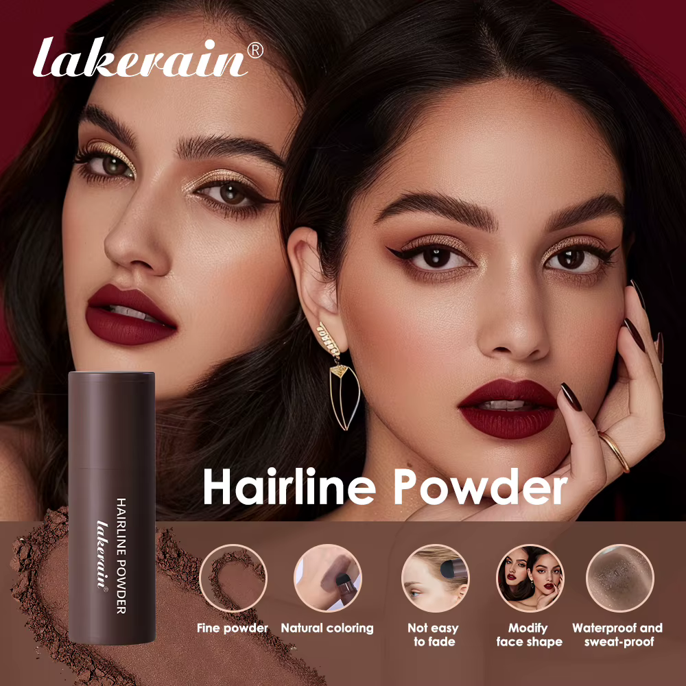 Lakerain – poudre fine pour cheveux et sourcils