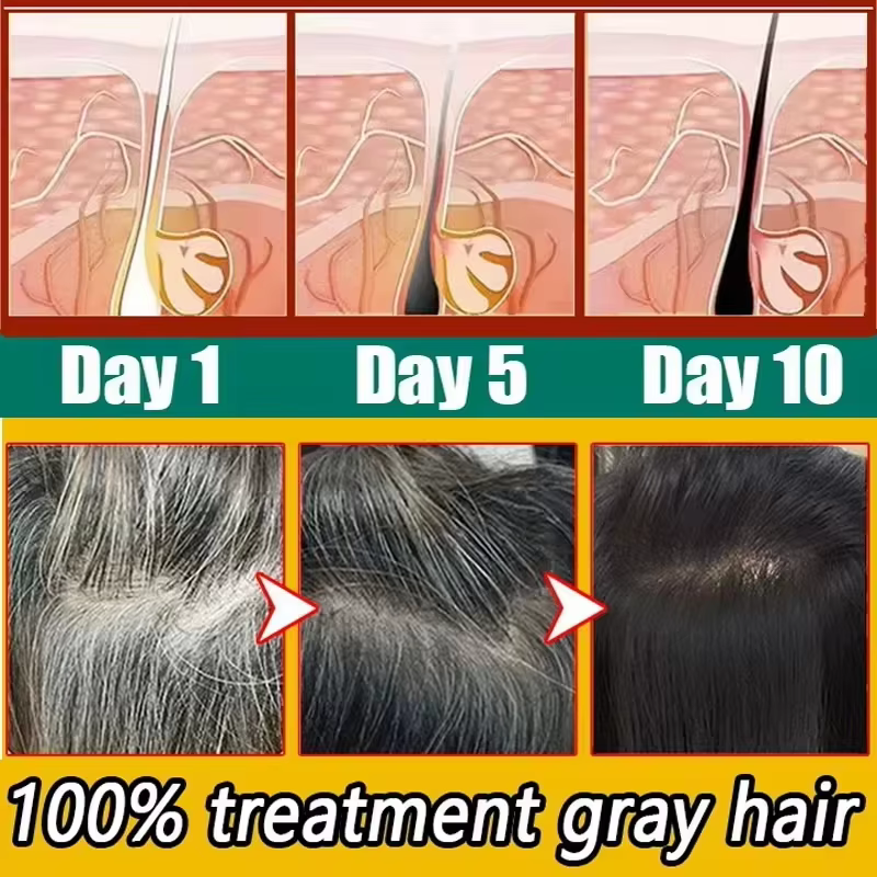 Sérum de traitement pour cheveux gris et blancs