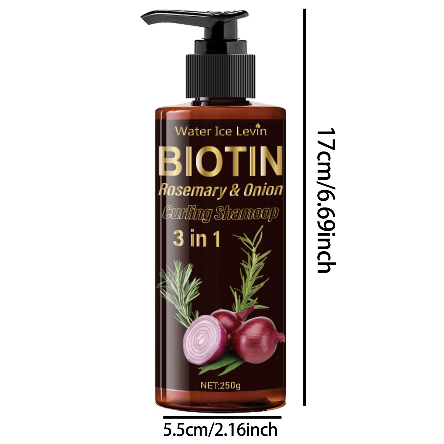 Shampoo à la biotine 3-en-1