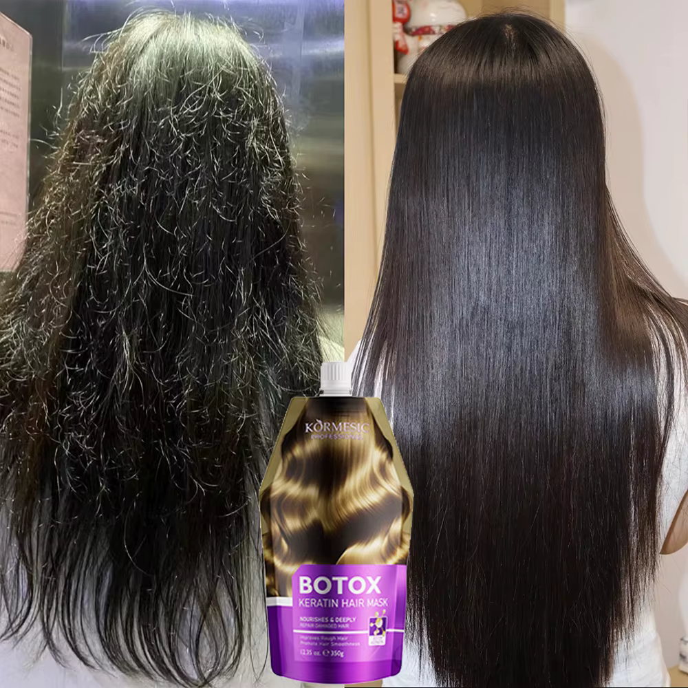 Masque capillaire magique à la kératine pour cheveux maltés