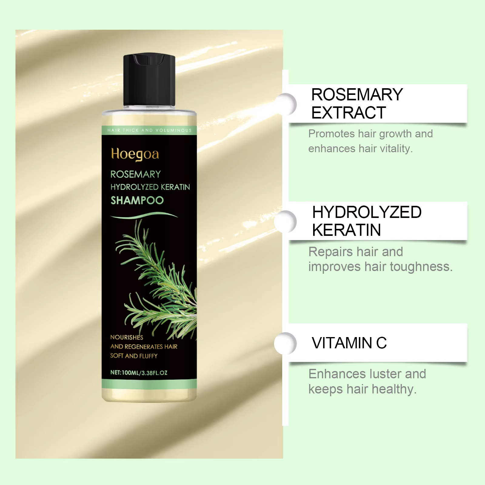 Shampoing au romarin apaisant pour le cuir chevelu