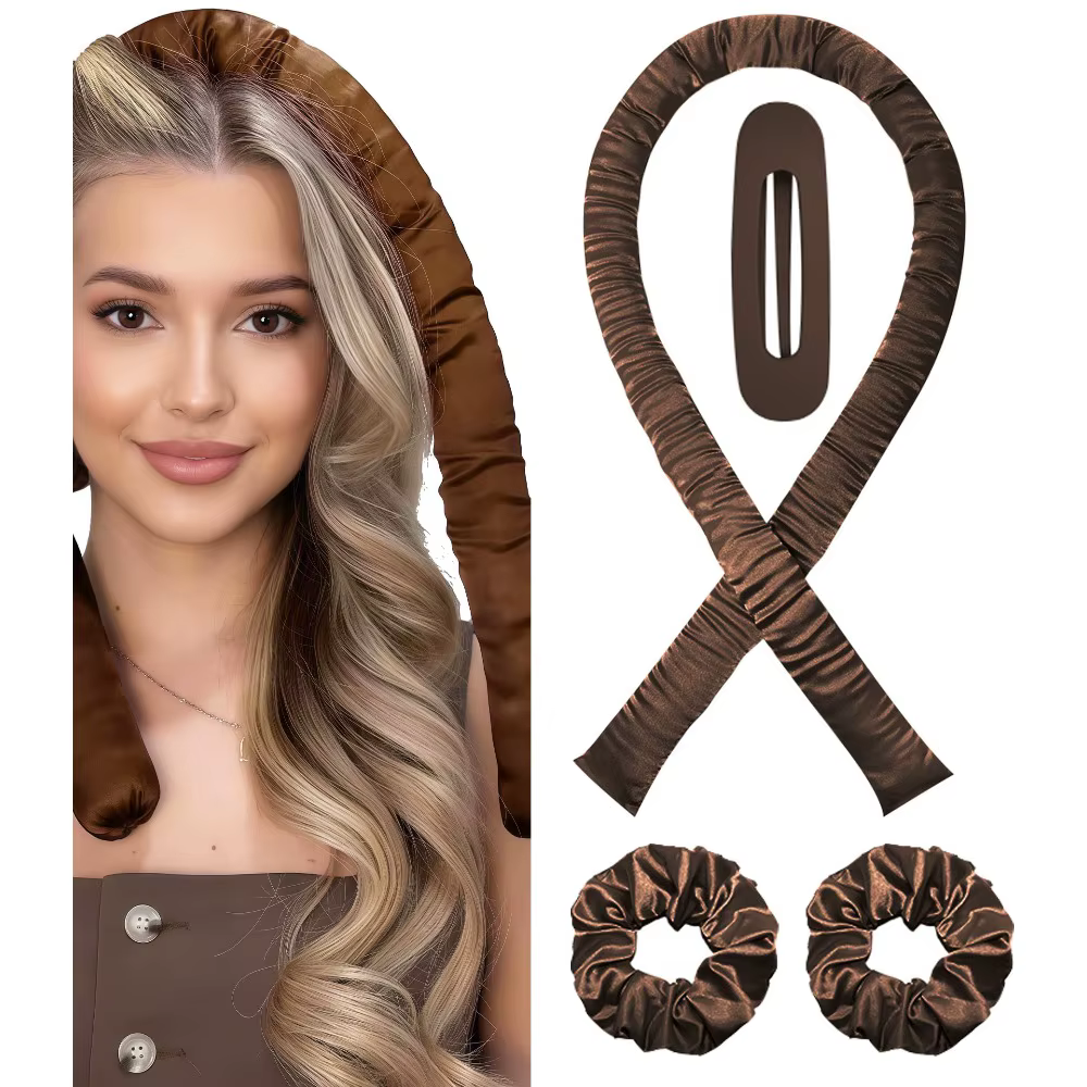 Bigoudi sans chaleur, sommeil en Satin doux