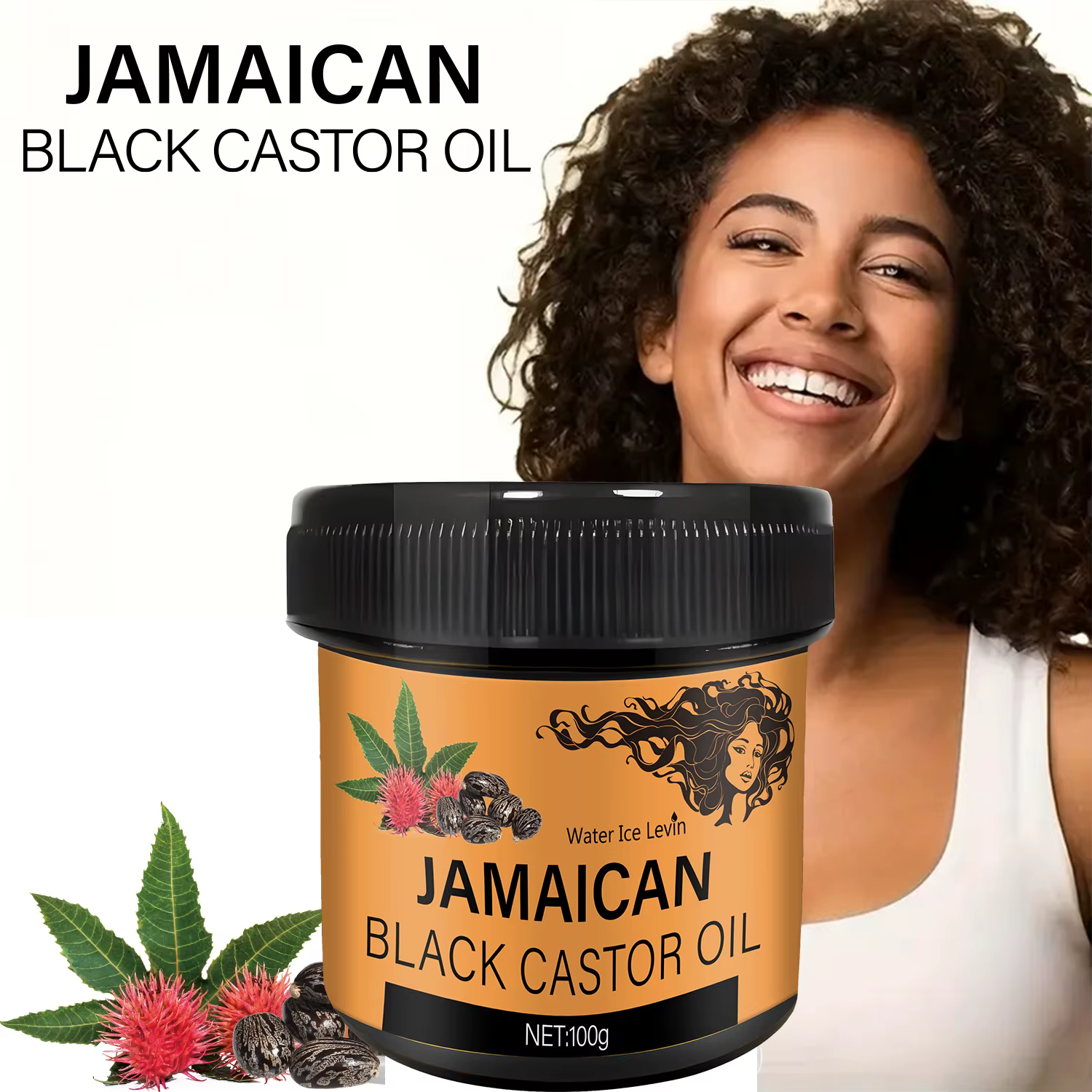 Huile de ricin noire jamaïcain 100g