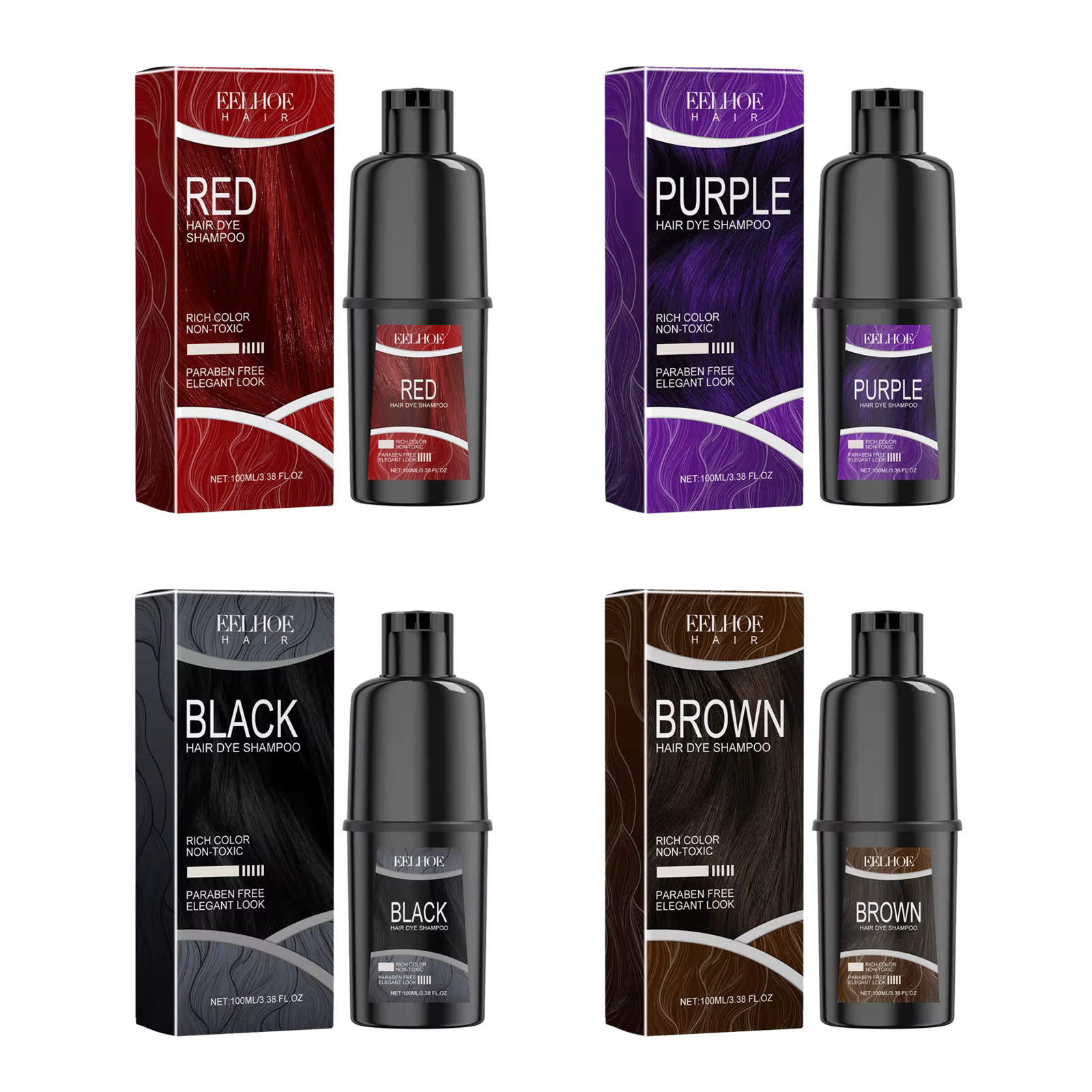 Shampooing colorant naturel pour cheveux