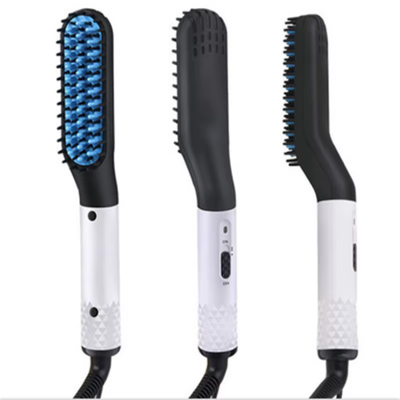 Peigne lisseur électrique adapté aux hommes et aux femmes.