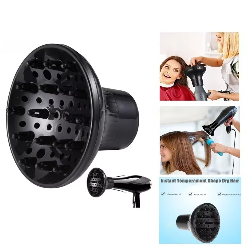 Diffuseur universel pour sèche-cheveux, diffuseur imperméable pour cheveux bouclés et ondulés, diffuseur résistant à la chaleur