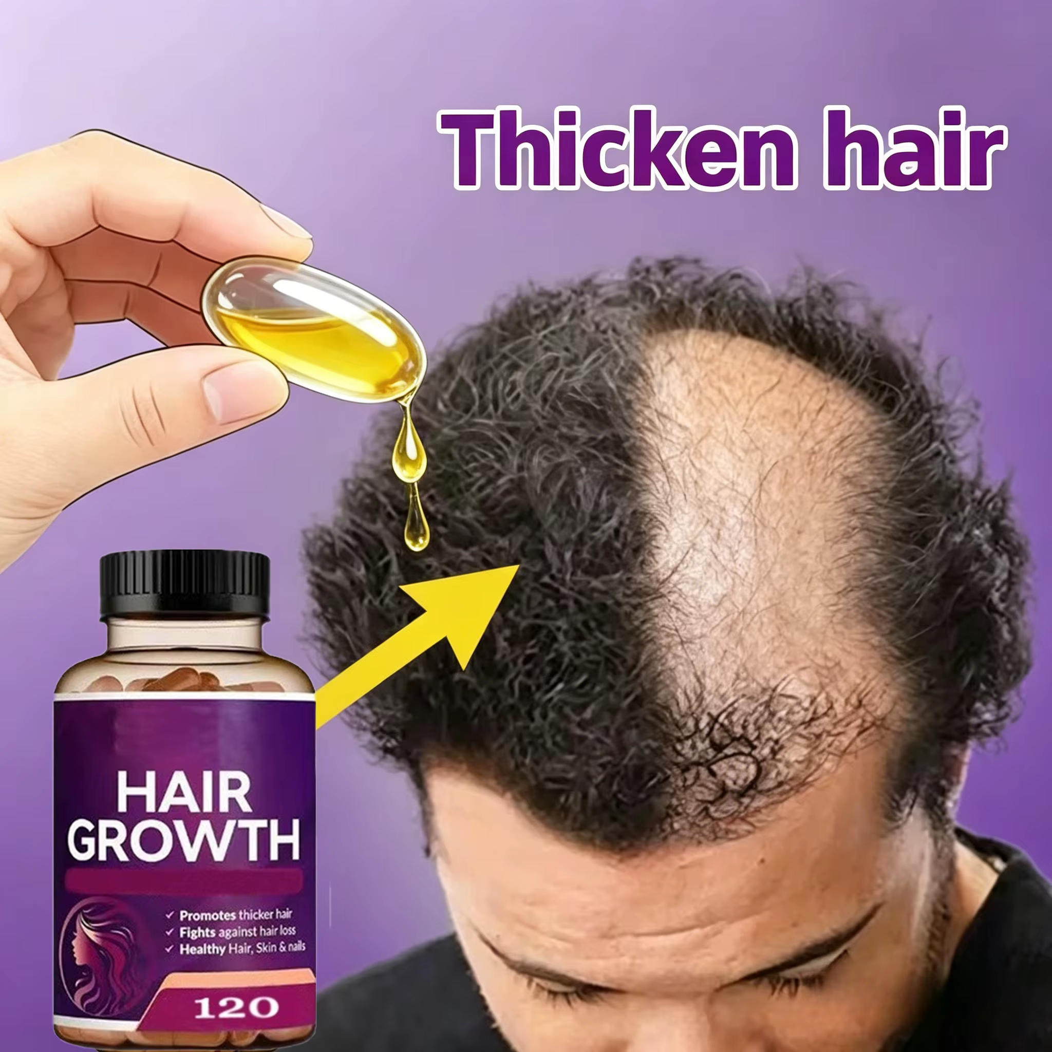 Sérum capillaire pour la repousse des cheveux – Nourrit les follicules et pénètre les racines