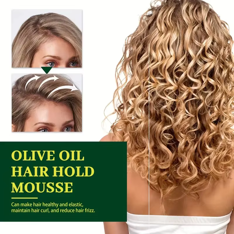 Mousse anti-frisottis longue durée pour cheveux