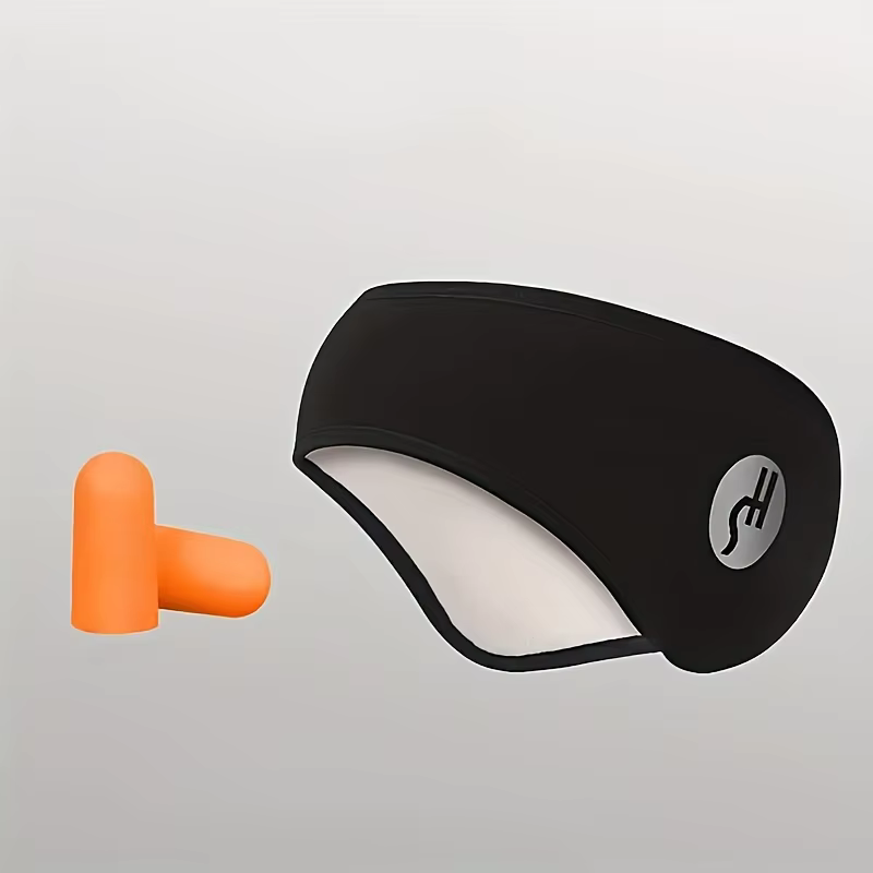 Masque de sommeil réglable avec couvre-oreilles - Masque pour les yeux et les oreilles noir doux à réduction de bruit pour les voyages, le ronflement, léger pour la maison et l'avion