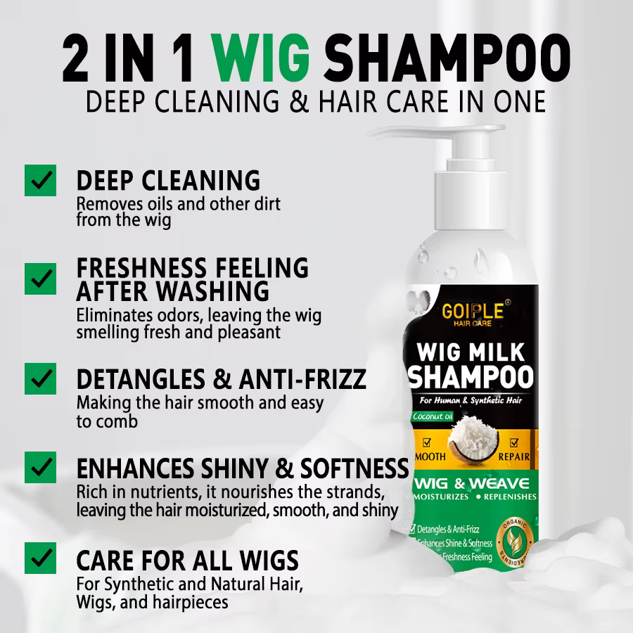 Shampoing et après-shampooing sans rinçage 2 en 1