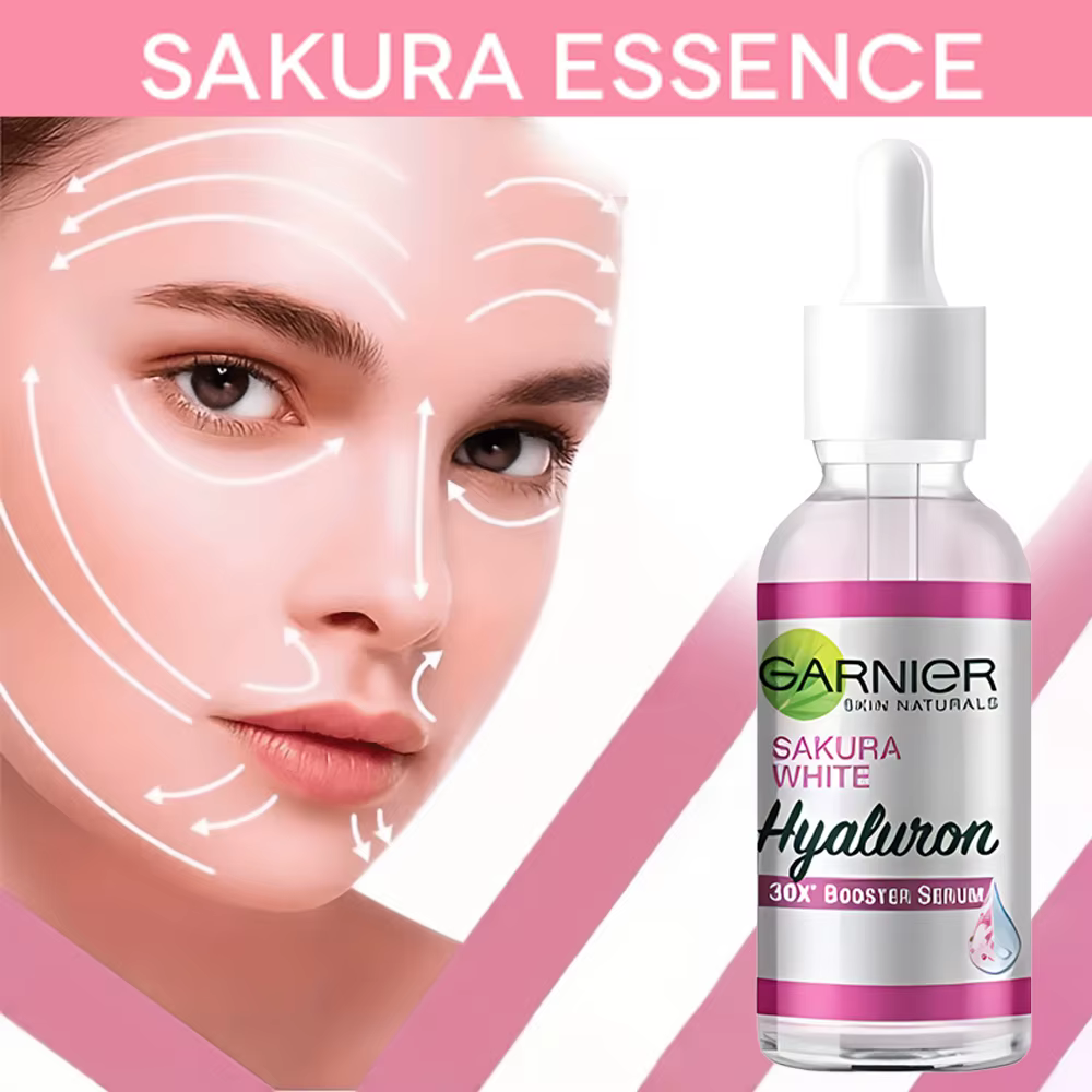 Sakura – Essence pour le visage, améliore l'élasticité de la peau, rajeunissement naturel, nourrit l'essence, crème hydratante pour le visage, 30ml